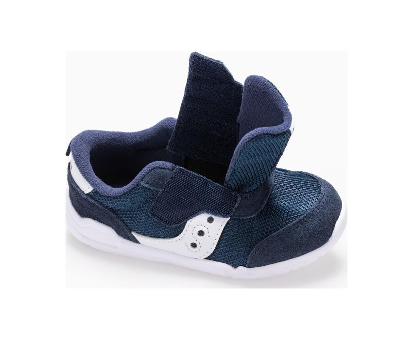 Saucony Little Kid's Jazz Riff Sneaker Navy / White | Kids Running
