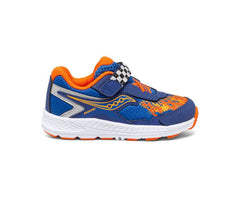 Saucony Little Kid's Ride 10 Jr. Sneaker Blue / Flame | Kids Running