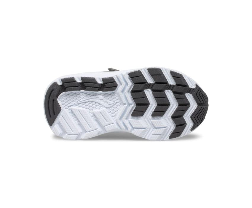 Saucony Little Kid's Ride 10 Jr. Sneaker Grey / Blue / Gold | Kids Running