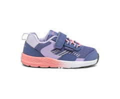 Saucony Little Kid's Wind Shield A/C Jr. Sneaker Blue / Lavender / Coral | Kids Running