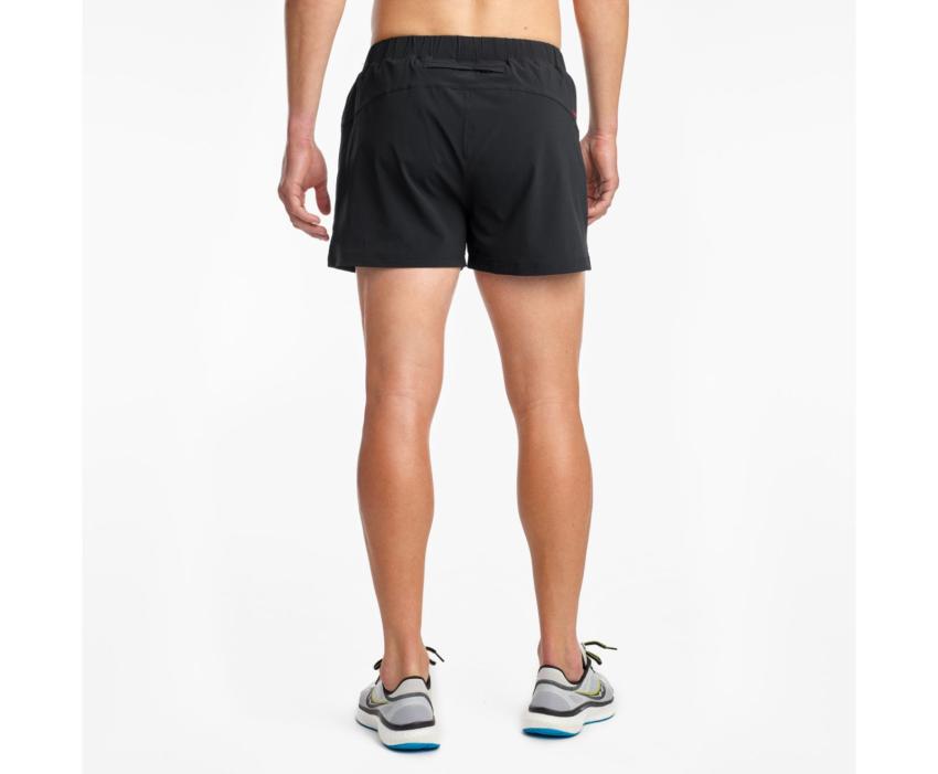 Saucony Outpace 3" Short Black | Men Bottoms