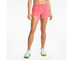 Saucony Outpace 3" Short Calypso Coral | Women Bottoms