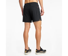 Saucony Outpace 5" Short Black | Men Bottoms