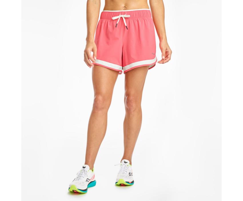 Saucony Outpace 5" Short Calypso Coral | Women Bottoms