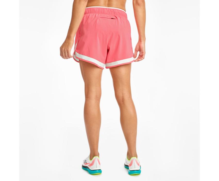 Saucony Outpace 5" Short Calypso Coral | Women Bottoms