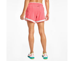 Saucony Outpace 5" Short Calypso Coral | Women Bottoms
