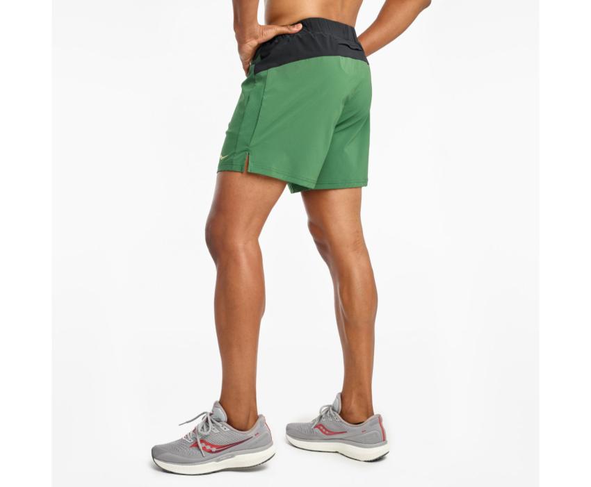 Saucony Outpace 5" Short Greener Pastures | Men Bottoms