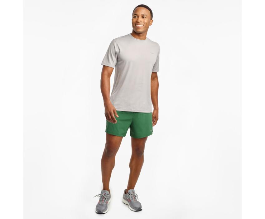 Saucony Outpace 5" Short Greener Pastures | Men Bottoms