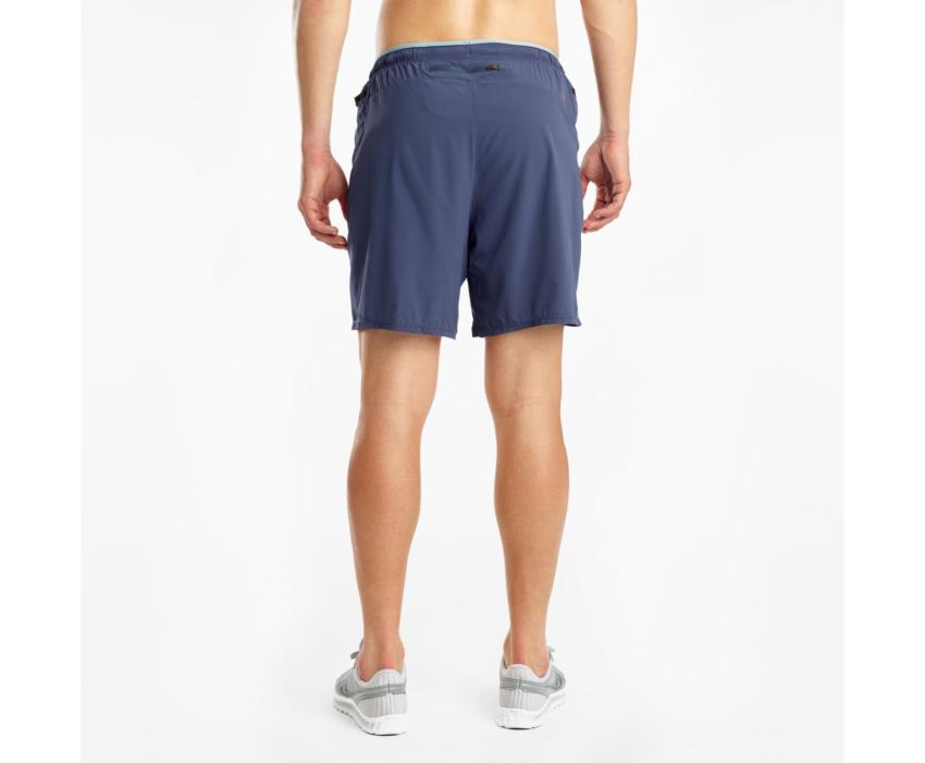 Saucony Outpace 7" Short Mood Indigo | Men Bottoms