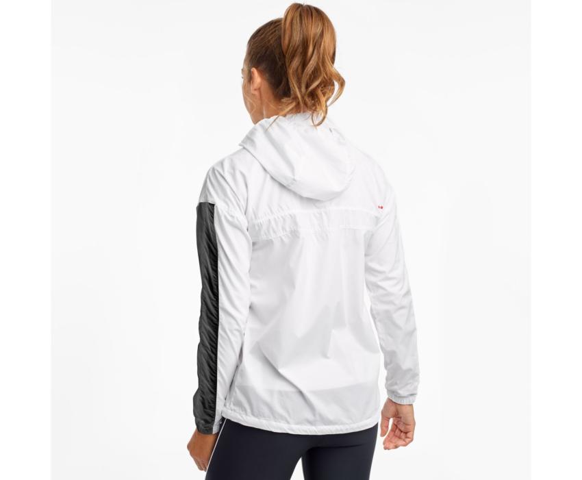 Saucony Packaway Jacket White | Women Jackets