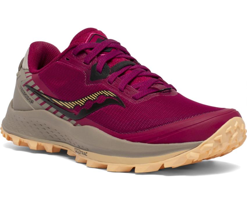 Saucony Peregrine 11 Cherry / Gravel | Women Running