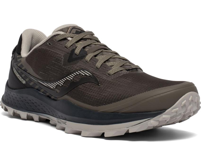 Saucony Peregrine 11 Gravel / Black | Men Running