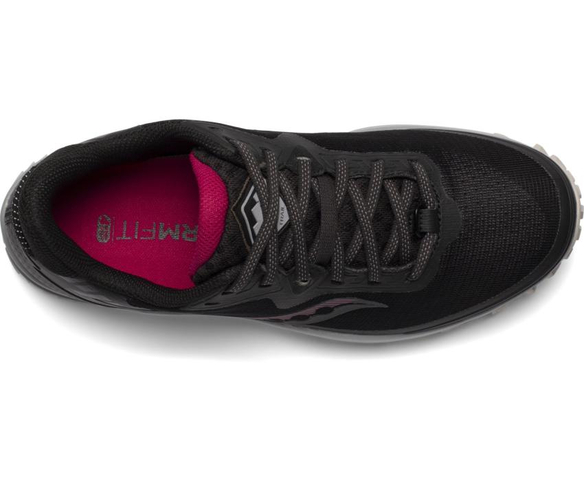 Saucony Peregrine 11 GTX Black / Cherry | Women Running