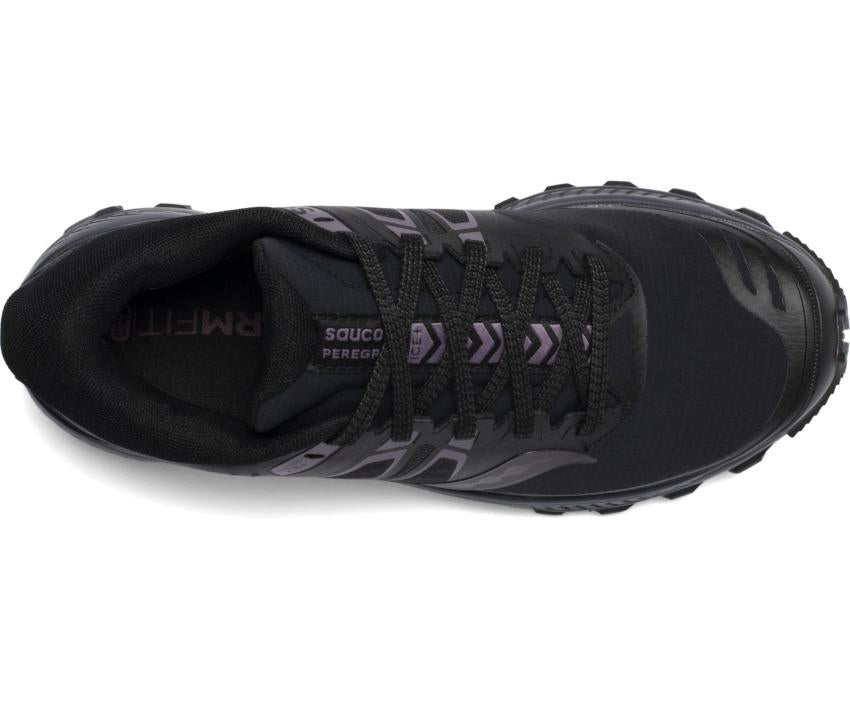 Saucony Peregrine ICE+ Black / Lavender | Women Running