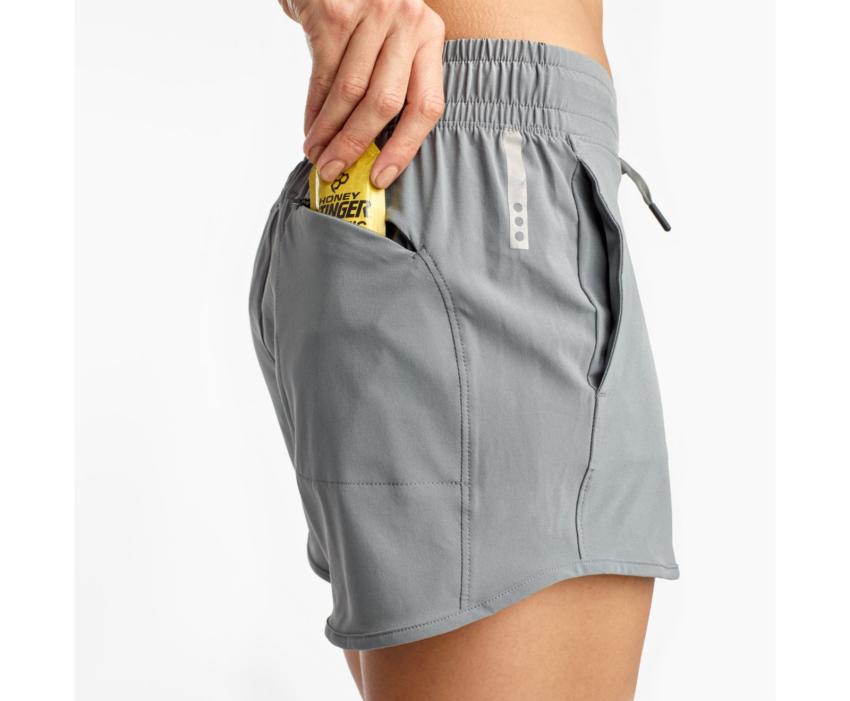 Saucony Ramble 5" Short Castlerock | Women Bottoms