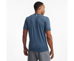 Saucony Ramble Short Sleeve Ensign Blue | Men Tops