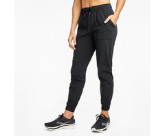 Saucony Rerun Jogger Pant Black | Women Bottoms