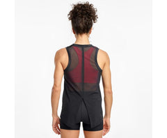 Saucony Rerun Tank Black | Women Tops