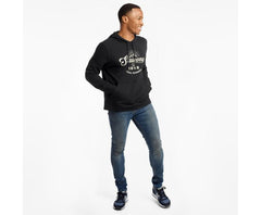 Saucony Rested Hoodie Black | Men Tops
