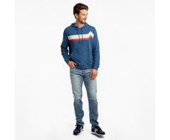 Saucony Rested Hoodie Ensign Blue | Men Tops