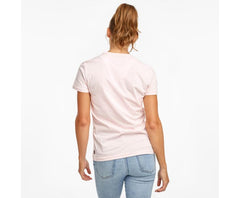 Saucony Rested Short Sleeve Barely Pink | Women Tops