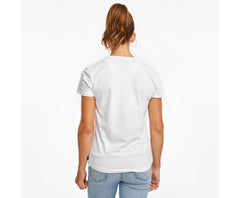Saucony Rested Short Sleeve White | Women Tops