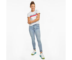 Saucony Rested Short Sleeve White | Women Tops