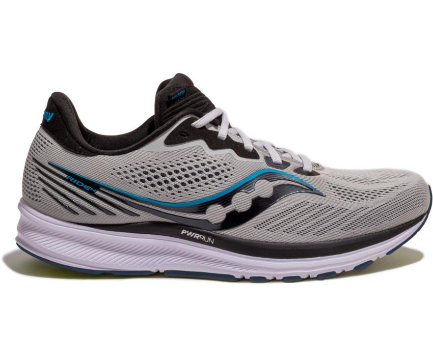 Saucony Ride 14 Fog / Black / Storm | Men Running