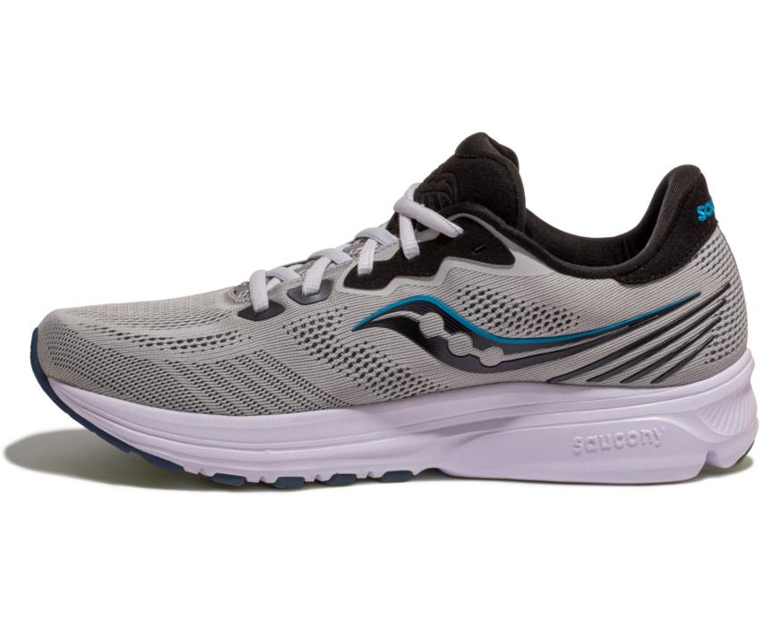 Saucony Ride 14 Fog / Black / Storm | Men Running