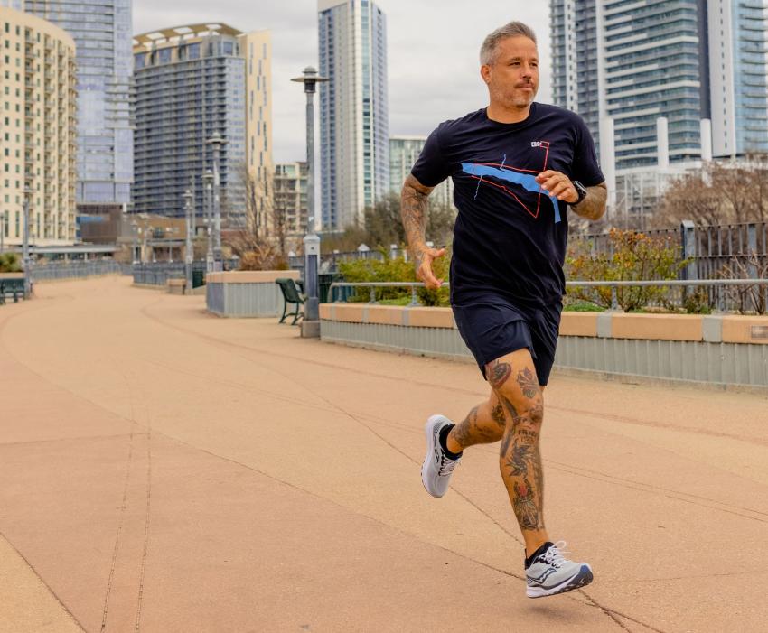 Saucony Ride 14 Fog / Black / Storm | Men Running