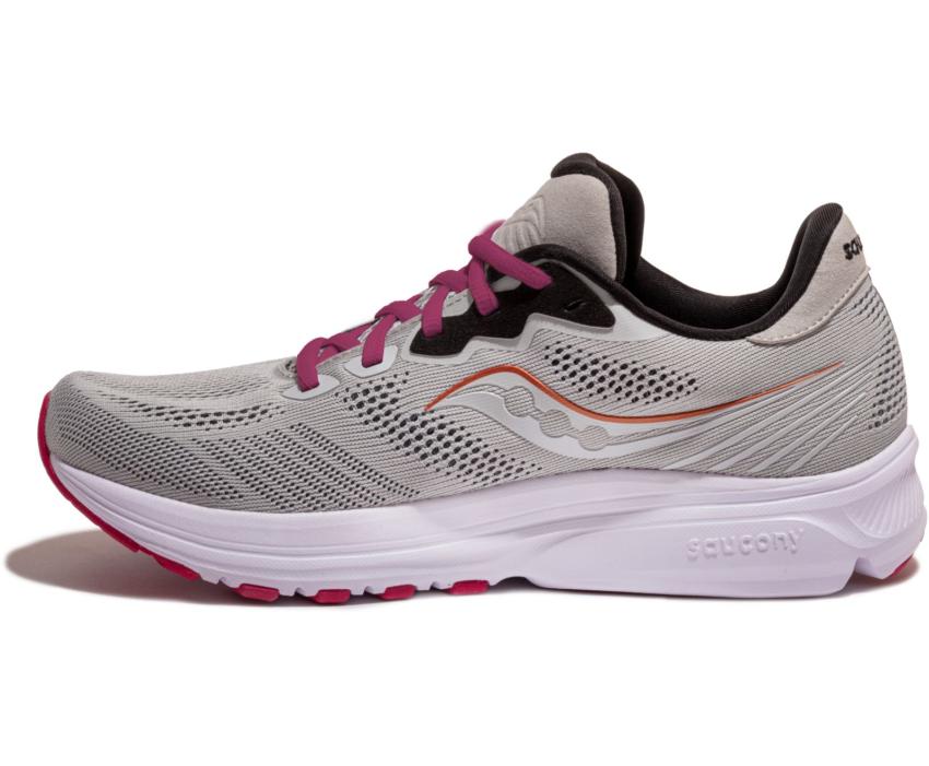 Saucony Ride 14 Fog / Cherry | Women Running