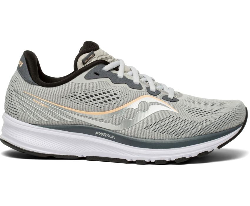 Saucony Ride 14 Fog / Sunset | Women Running