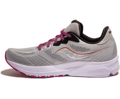 Saucony Ride 14 Wide Fog / Cherry | Women Running