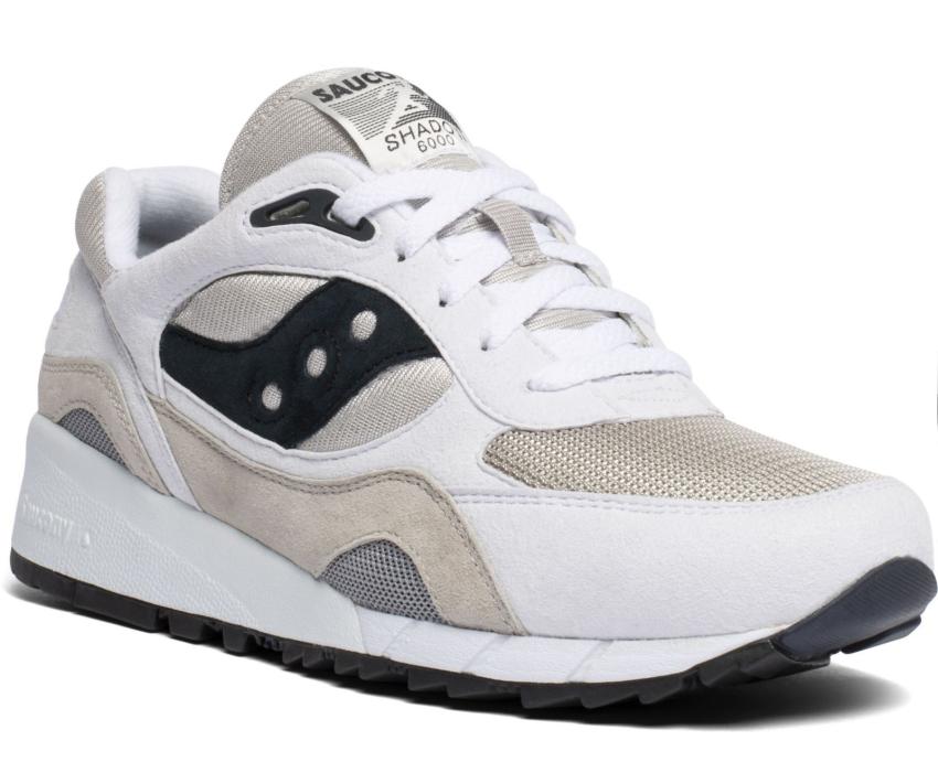 Saucony Shadow 6000 White / Grey / Black | Men Shadow