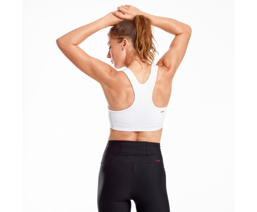 Saucony Skyrocket Bra White | Women Tops