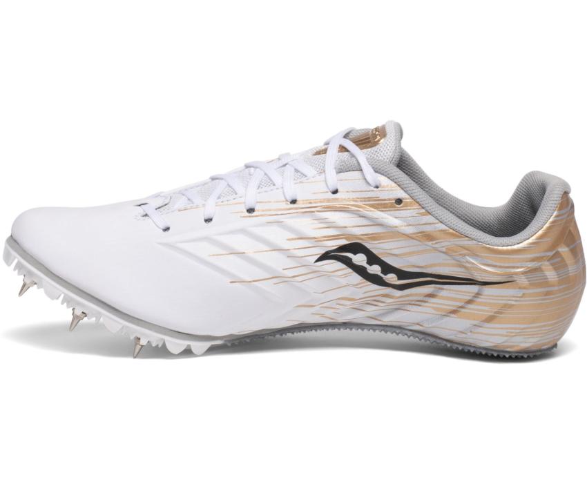 Saucony Spitfire 5 White / Gold | Women Running