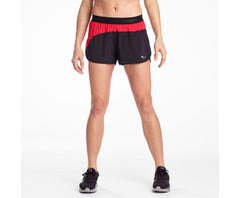 Saucony Split Second 2.5" Short Black / Red | Women Bottoms