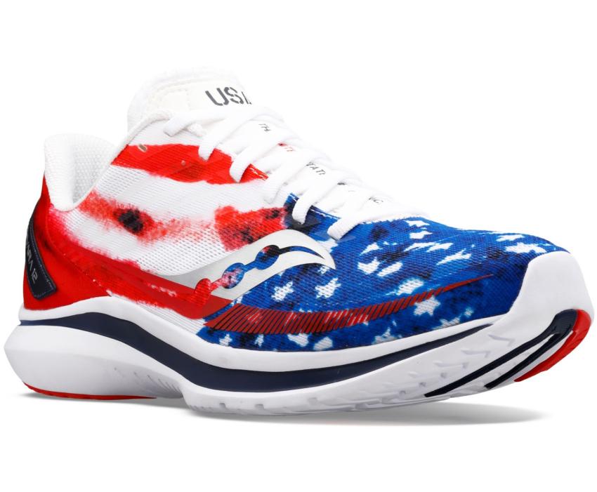 Saucony Stars &amp; Stripes Kinvara 12 Red / White / Blue | Women Running