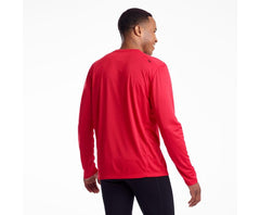Saucony Stopwatch Long Sleeve Saucony Red | Men Tops