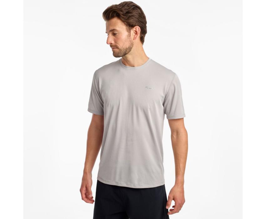 Saucony Stopwatch Short Sleeve Alloy | Men Tops
