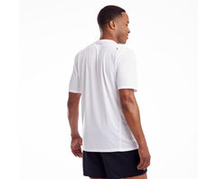 Saucony Stopwatch Short Sleeve White | Men Tops