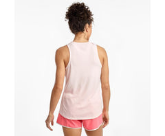 Saucony Stopwatch Singlet Barely Pink | Women Tops
