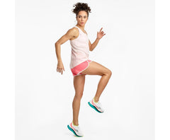 Saucony Stopwatch Singlet Barely Pink | Women Tops