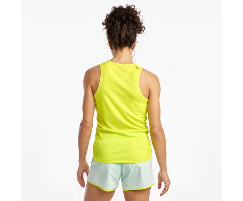 Saucony Stopwatch Singlet Evening Primrose | Women Tops