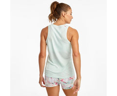 Saucony Stopwatch Singlet Opal Blue | Women Tops