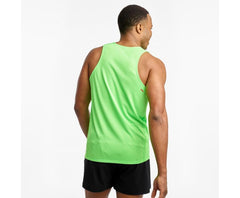 Saucony Stopwatch Singlet Vizipro Slime | Men Tops