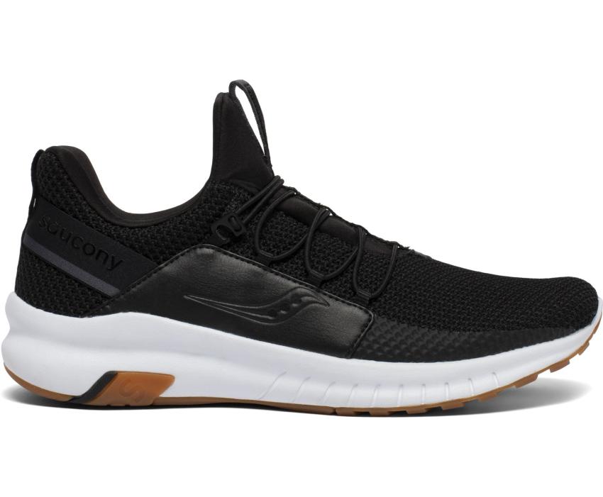 Saucony Stretch &amp; Go Glide Black / Gum | Men Running