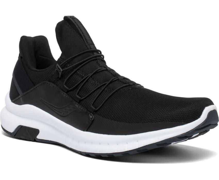 Saucony Stretch &amp; Go Glide Black / White | Men Running