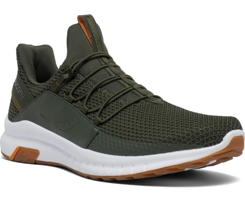 Saucony Stretch &amp; Go Glide Green / Gum | Men Running