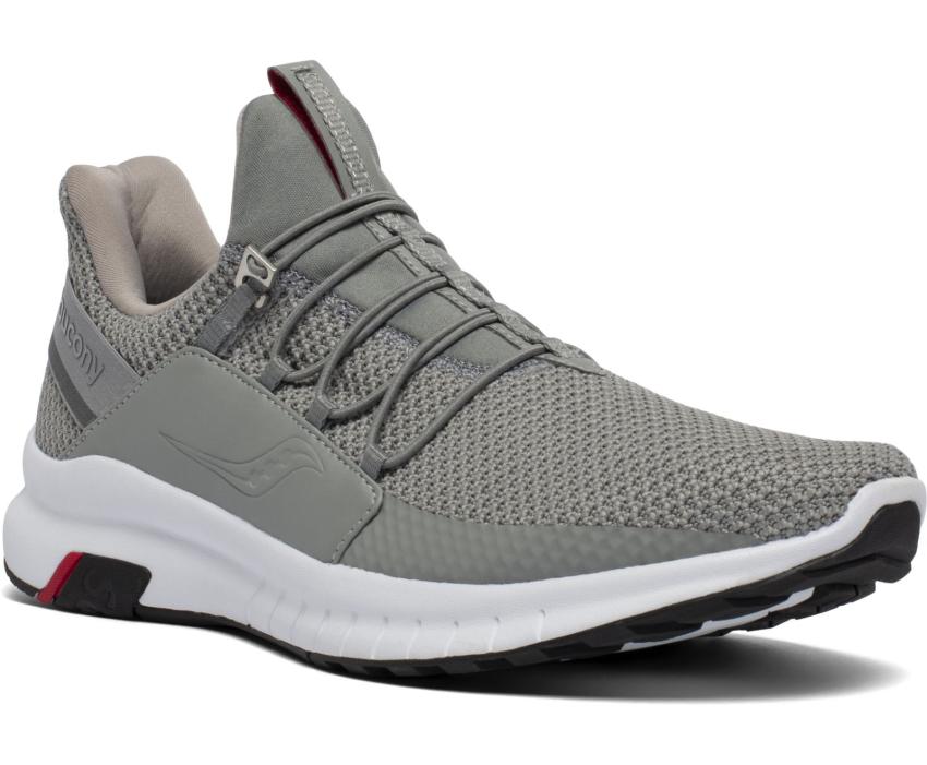 Saucony Stretch &amp; Go Glide Grey / White | Men Running